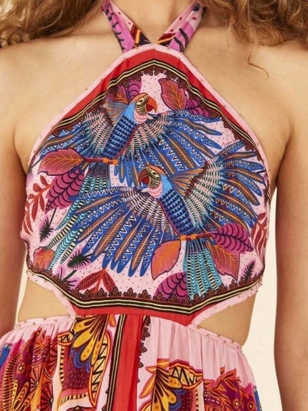 Macaw Scarf Maxi Dress NWT Never Worn - Picture 3 of 8